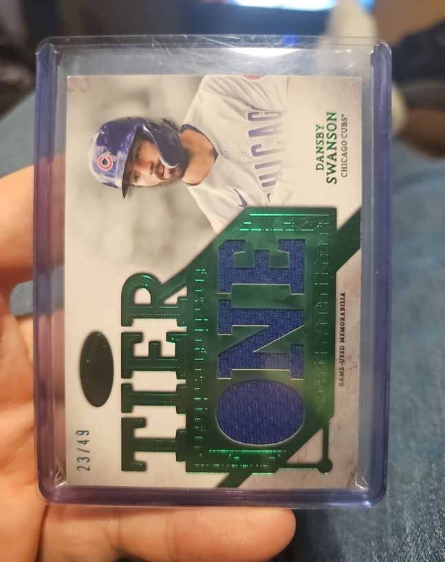 2024 Topps Tier One Die-Cut Relics #T1RD-DS Dansby Swanson — front