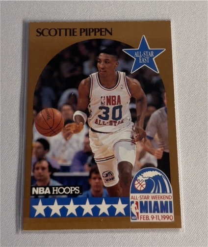 1990-91 NBA Hoops #9 Scottie Pippen All-Star Game — front
