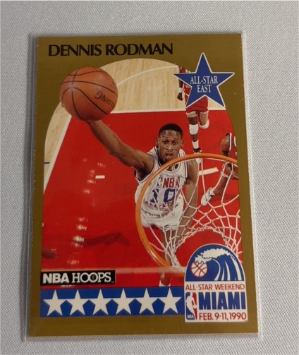 1990 NBA Hoops All-Star East #10 Dennis Rodman — front
