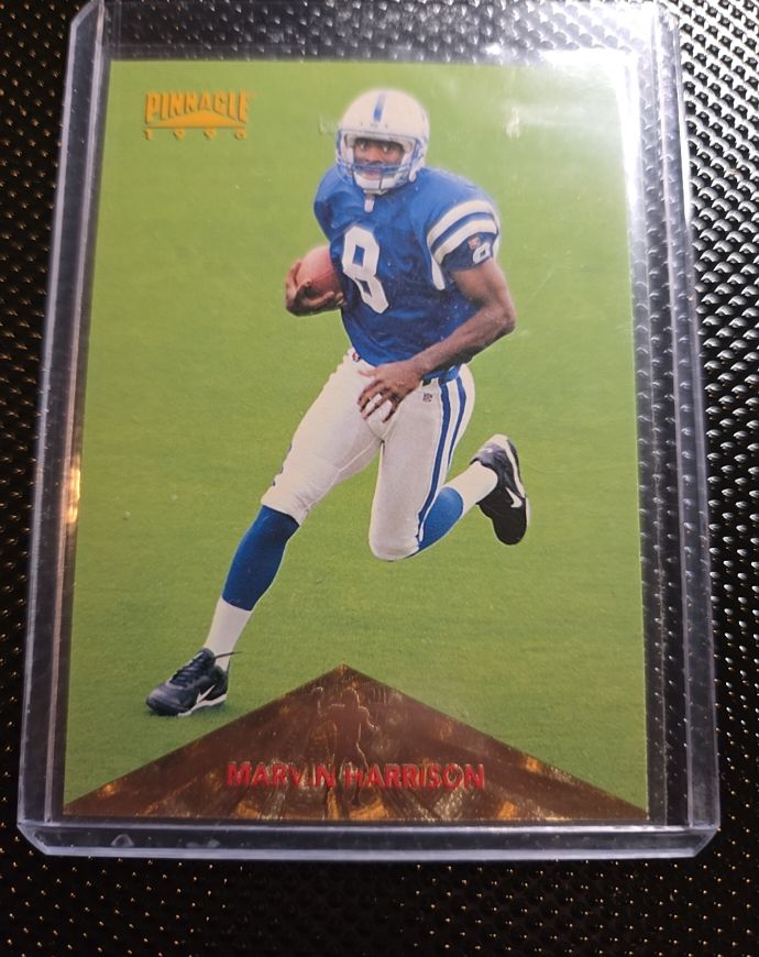 1996 Pinnacle #166 Marvin Harrison Rookie Card — front