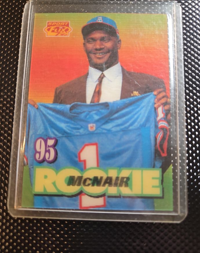1995 Pinnacle Sport Flix #120 Steve McNair Rookie Houston Oilers — front