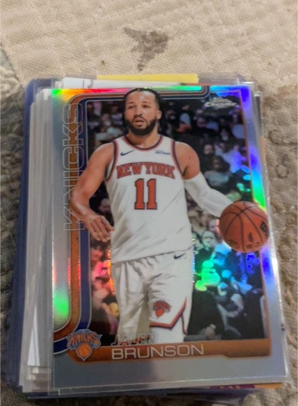 2025-26 Topps Chrome #101 Jalen Brunson — front