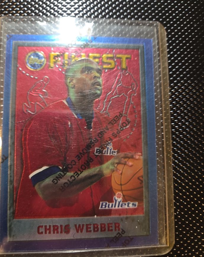 1995-96 Topps Finest #144 Chris Webber — front