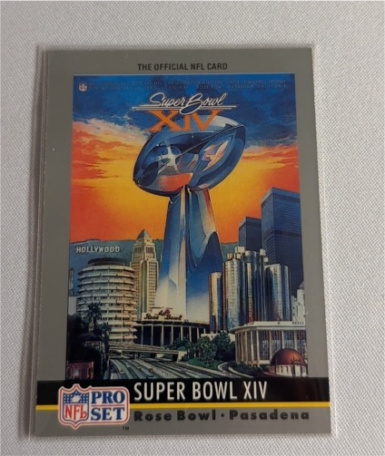 1990 Pro Set Super Bowl XIV #14 Steelers vs Rams — front