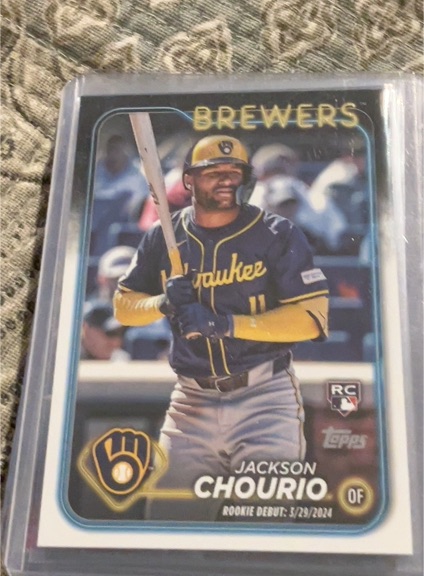 2024 Topps Complete Set #698 Jackson Chourio — front
