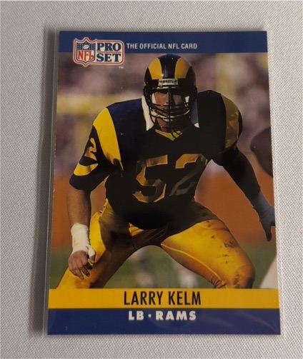 1990 Pro Set #169 Larry Kelm — front