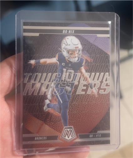 2025 Panini Mosaic Touchdown Masters #1 Bo Nix — front