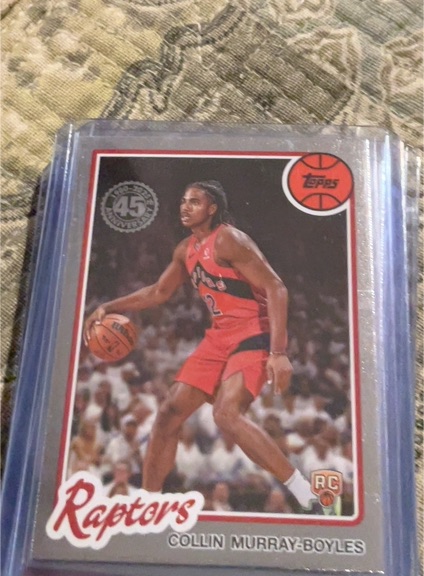 2025-26 Topps #80BK-56 Collin Murray-Boyles 45th Anniversary Raptors RC — front