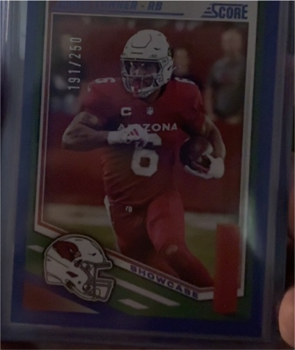 2025 Score #191 James Conner Showcase — front