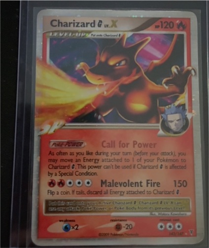 2009 Pokémon Charizard G Lv. X #DP45 Diamond and Pearl Black Star Promo — front