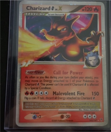 2009 Pokémon Diamond & Pearl Promo #143 Charizard G LV.X — front