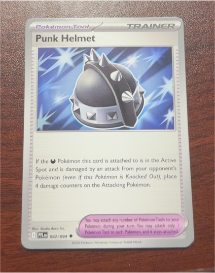 2019 Pokémon PFL #092 Punk Helmet — front