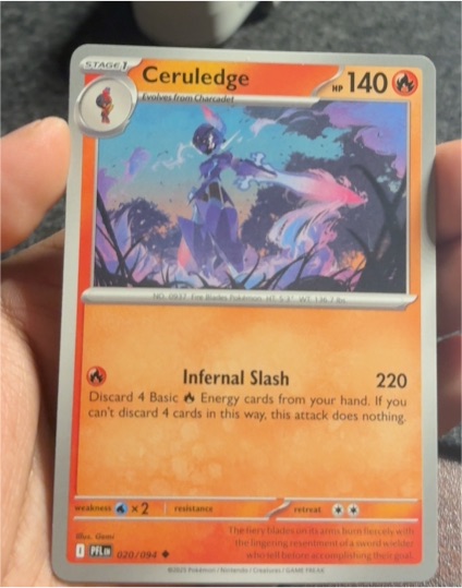 2023 Pokémon Phantasmal Flames #020 Ceruledge — front