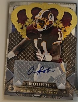 2011 Panini Crown Royale Autographs Gold #106 Aldrick Robinson — front