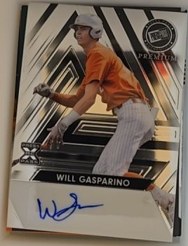 2024 Press Pass Premium #BA-WG1 Will Gasparino — front