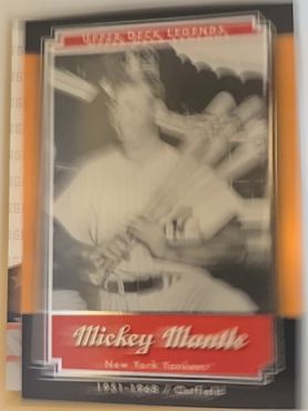 2001 Upper Deck Legends #39 Mickey Mantle — front