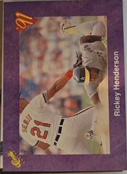 1991 Classic #189 Rickey Henderson — front