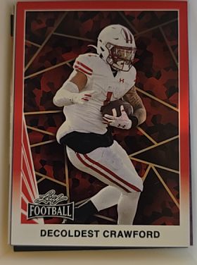 2024 Leaf Football Decoldest Crawford — front