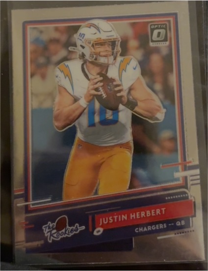 2020 Donruss Optic The Rookies #TR-JH Justin Herbert — front