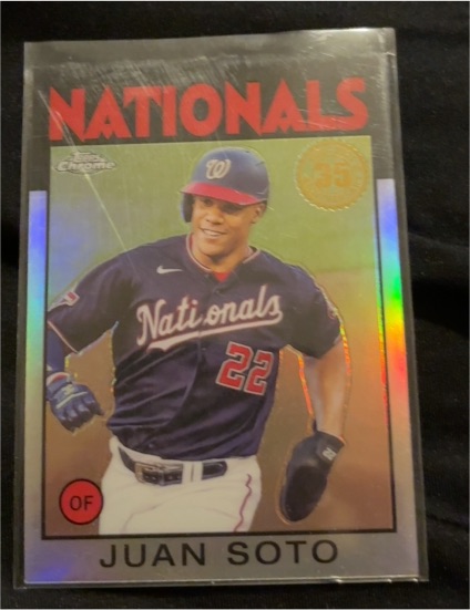 2021 Topps Chrome 35th Anniversary #86BC-4 Juan Soto — front