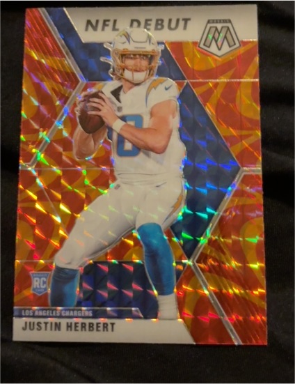 2020 Panini Mosaic NFL Debut #263 Justin Herbert — front