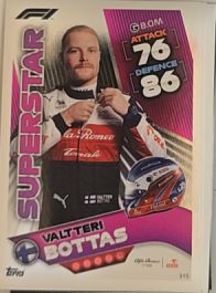 2022 Topps F1 Turbo Attax Superstars #315 Valtteri Bottas — front