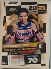 2022 Topps Turbo Attax #293 Esteban Ocon — front
