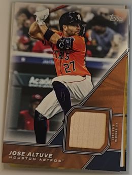 2026 Topps Series 1 #MLM-JA Jose Altuve Major League Material Bat Relic — front