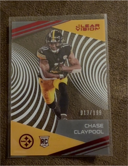 2020 Panini Chronicles Clear Vision #CV-15 Chase Claypool — front