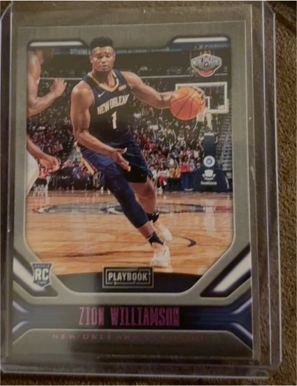 2019-20 Panini Chronicles Playbook #169 Zion Williamson — front