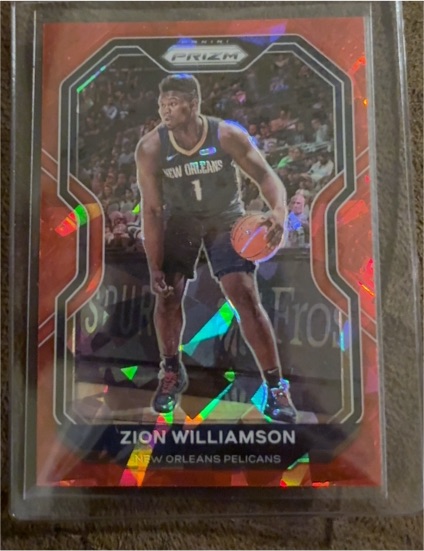 2020-21 Panini Prizm #185 Zion Williamson — front