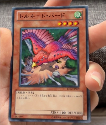 1999 Yu-Gi-Oh! BE02-JP009 Tornado Bird — front