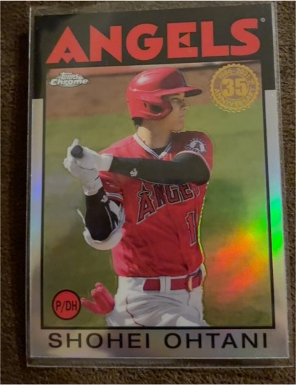 2021 Topps Chrome - 1986 Topps Baseball Shohei Ohtani #86BC-9 — front
