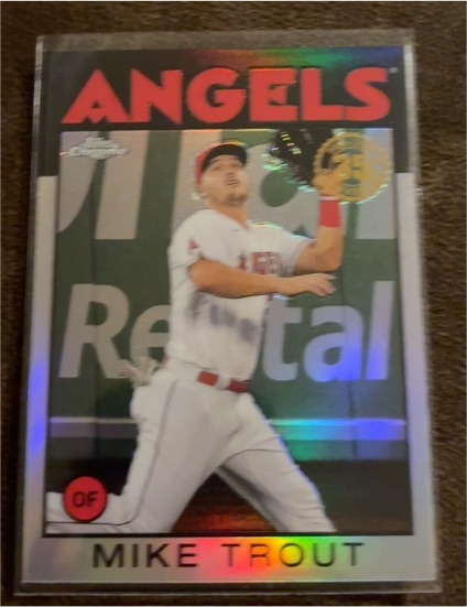 2021 Topps Chrome 1986 #86BC-2 Mike Trout — front