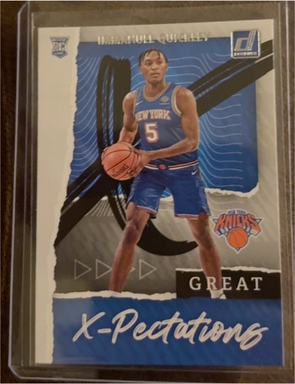 2020-21 Donruss Great X-Pectations #25 Immanuel Quickley — front