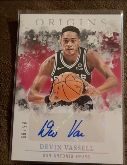 2020-21 Panini Origins #81 Devin Vassell Rookie RC — front