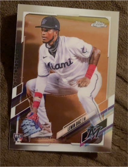 2021 Topps Chrome #83 Lewin Diaz — front