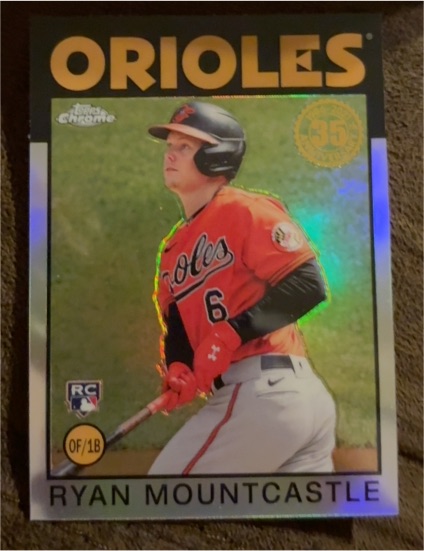 2021 Topps Chrome 1986 35th Anniversary #86BC-17 Ryan Mountcastle — front