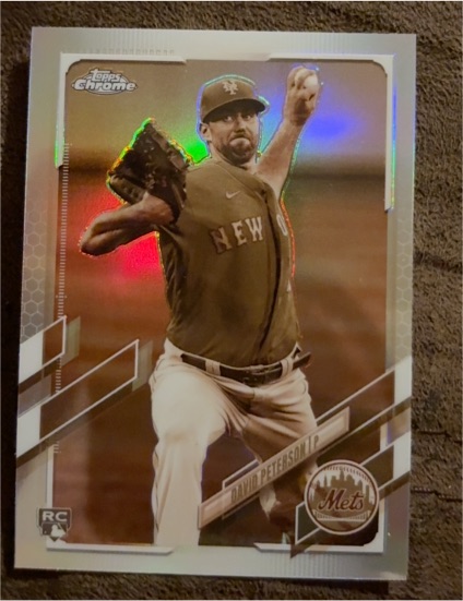 2021 Topps Chrome #133 David Peterson — front