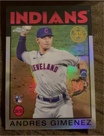 2021 Topps Chrome 35th Anniversary #86BC-24 Andres Gimenez — front