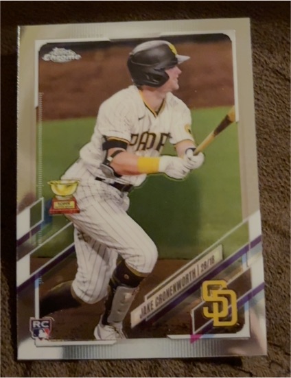 2021 Topps Chrome #49 Jake Cronenworth Rookie Card — front