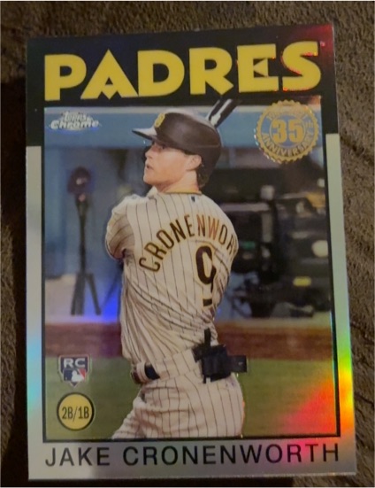 2021 Topps Chrome 1986 Throwback #86BC-18 Jake Cronenworth — front
