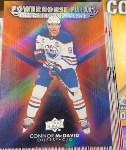 2025/26 Tim Hortons Hockey Cards POWERHOUSE PILLARS CP1 Connor McDavid — front