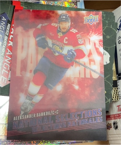 2025-26 Upper Deck Tim Hortons National Selections Aleksander Barkov — front