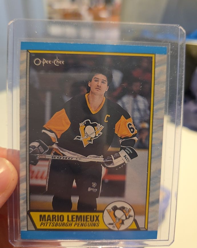 1989-90 O-Pee-Chee #1 Mario Lemieux — front