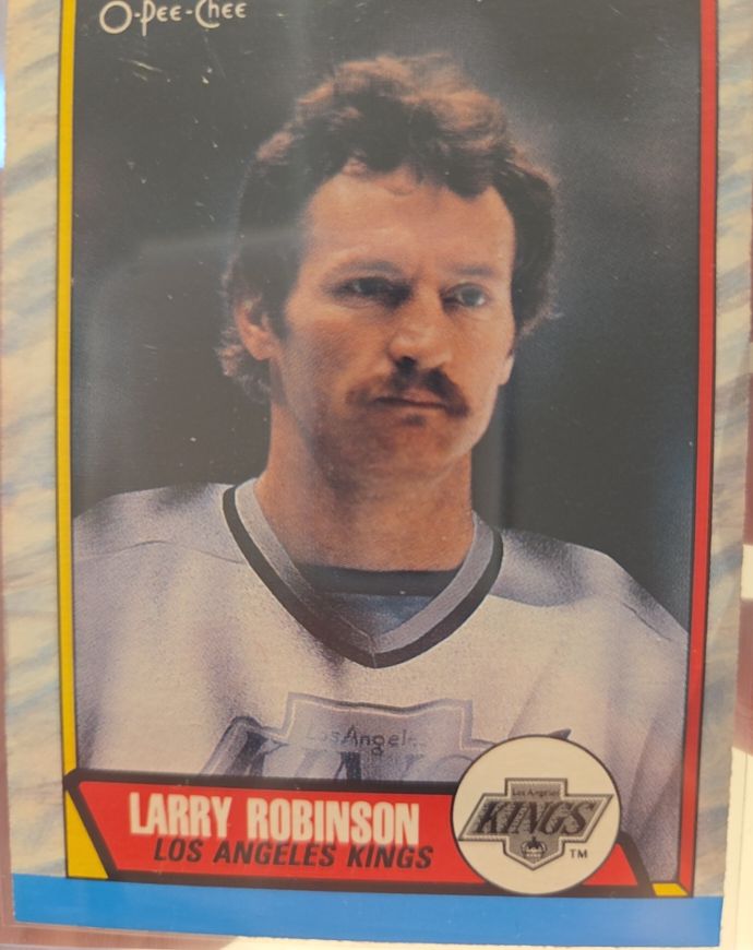 1989-90 O-Pee-Chee #235 Larry Robinson Los Angeles Kings — front