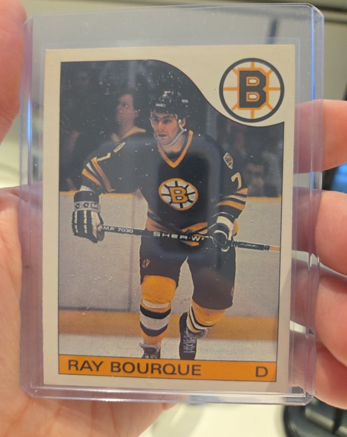 1985-86 O-Pee-Chee #40 Ray Bourque Boston Bruins — front