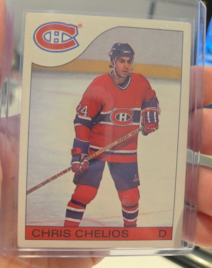 1985-86 O-Pee-Chee #51 Chris Chelios — front