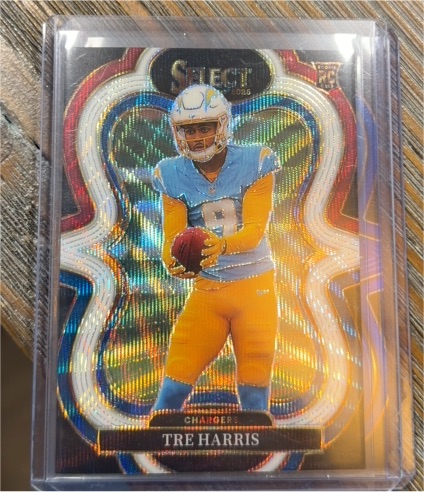 2025 Panini Select #301 Tre Harris Rookie Suite Level Chargers RC — front
