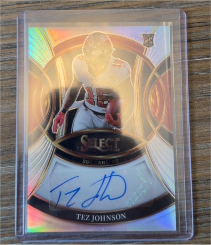2025 Panini Select #RSI-TJN Tez Johnson Rookie Signatures — front